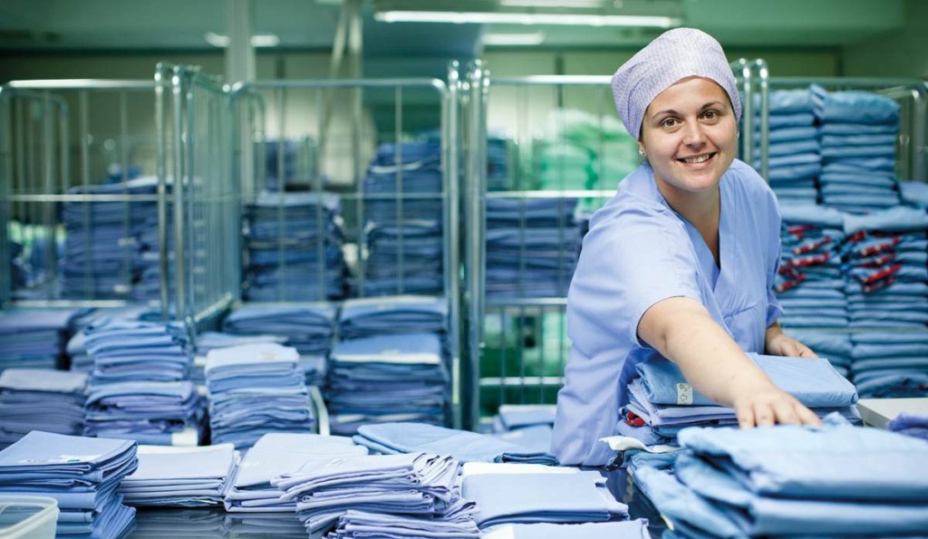 hospital laundry cart