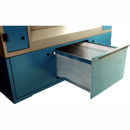 A large lint drawer is featured